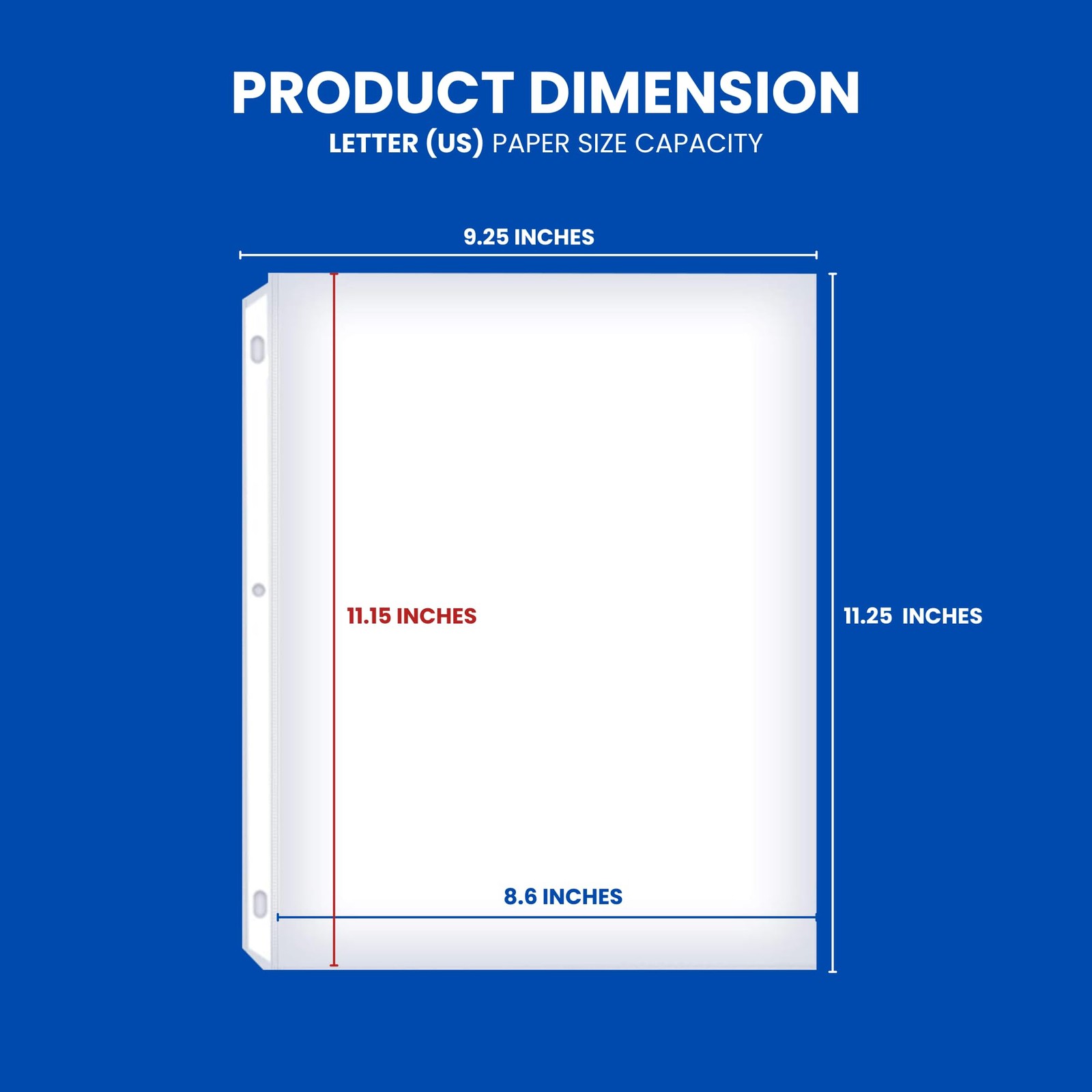200-Pack 8.5×11 Heavy Duty Sheet Protectors, Archival-Safe, High Clarity