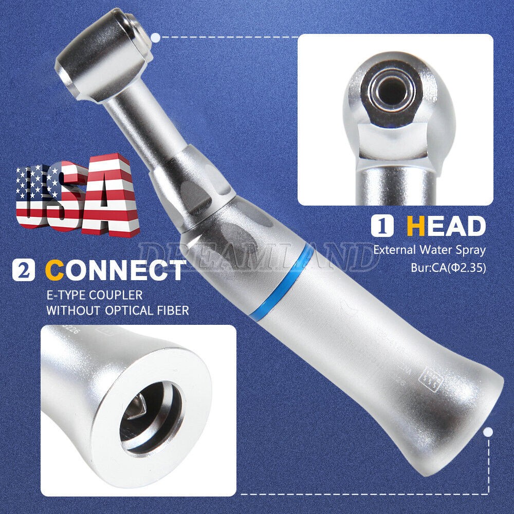 NSK Style Dental Low Slow Speed Handpiece Contra Angle Push Button E-Type USA!!!