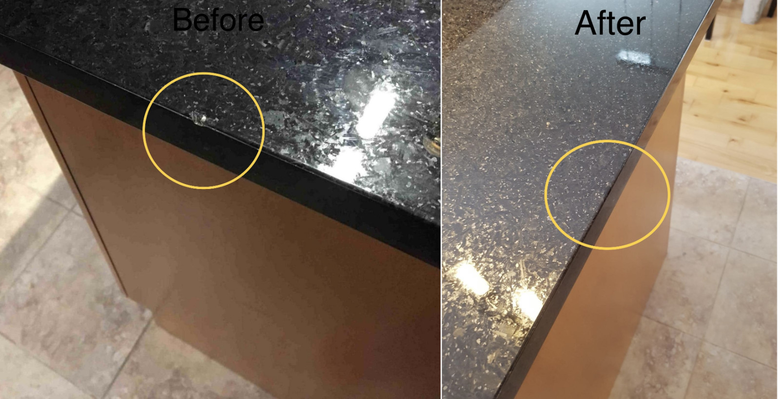 BLACK ACRYLIC REPAIR KIT – FOR GRANITE, MARBLE, TILE, QUARTZ. AND PORCELAIN