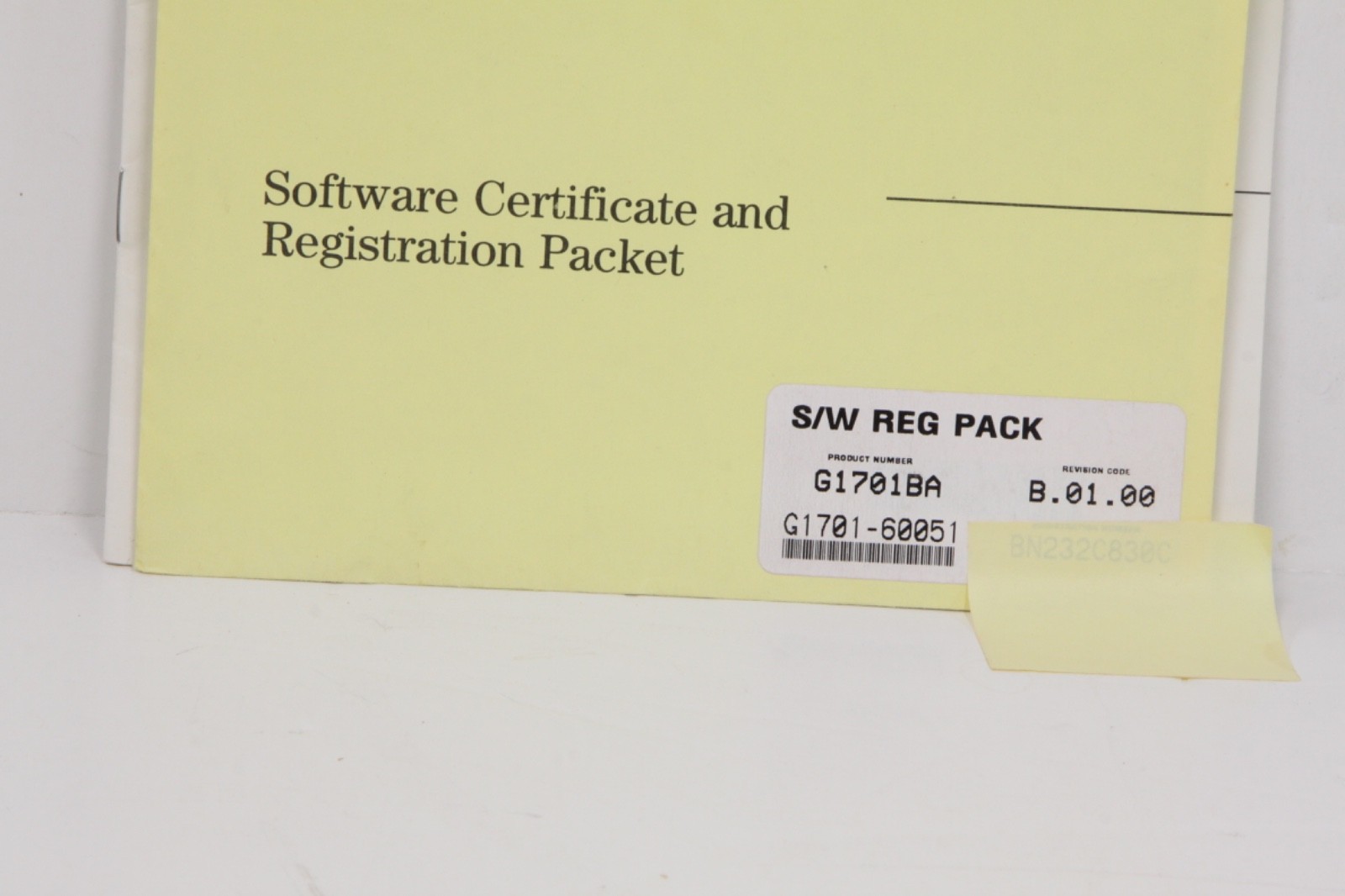 Agilent HP GC/MSD Productivity Chemstation Software G1701BA B.01.00 G1701-60051
