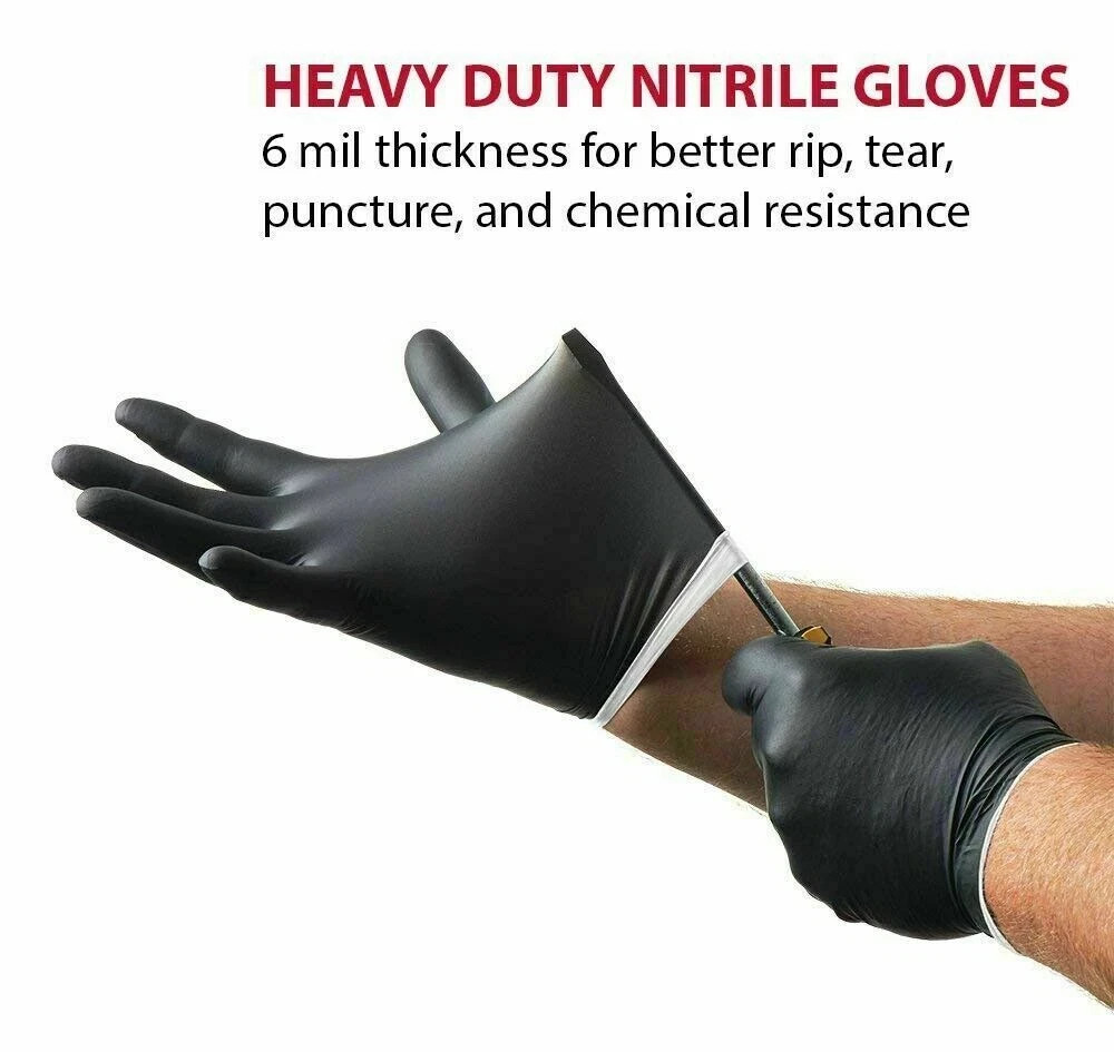 VENOM STEEL Nitrile Gloves Rip Resistant Size Fits Most 100 CT/ Free Shipping