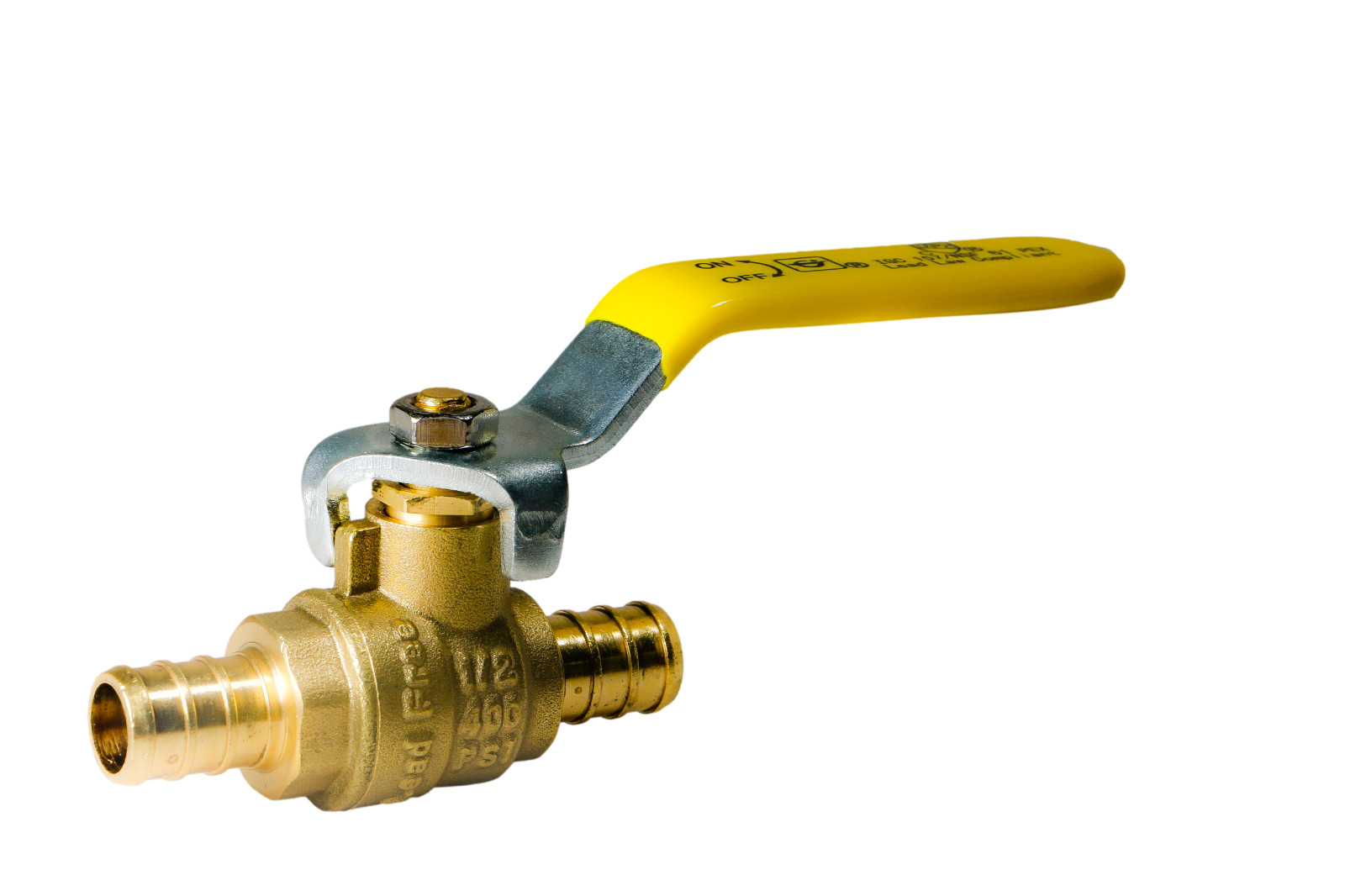 5 PIECES 1/2″ PEX SHUT OFF BALL VALVE , PEX B, FULL PORT, LEAD-FREE BRASS
