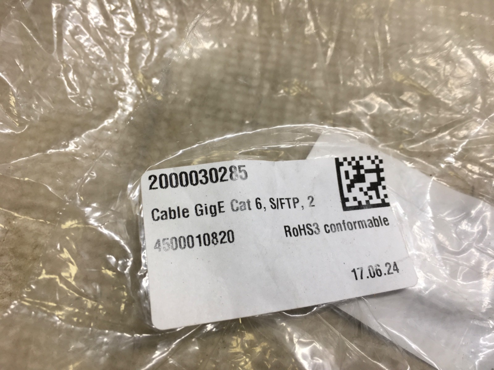 EFB cable GigE Cat 6, S/FTP, 2, 2000030285, NOS, (KP-1691)