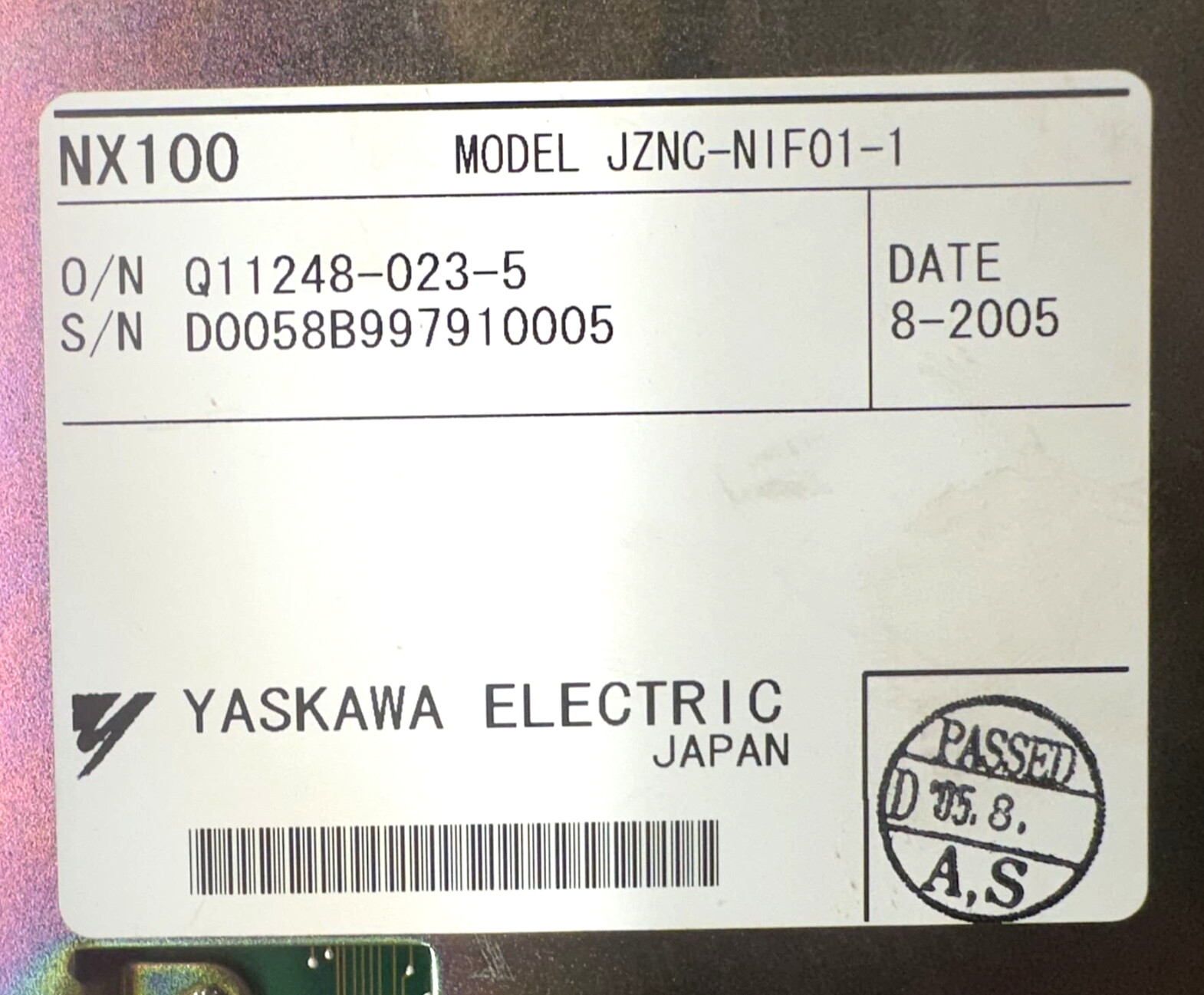 Yaskawa JZNC-NIF01-1 Interface Board CNC PCB Control Card – New