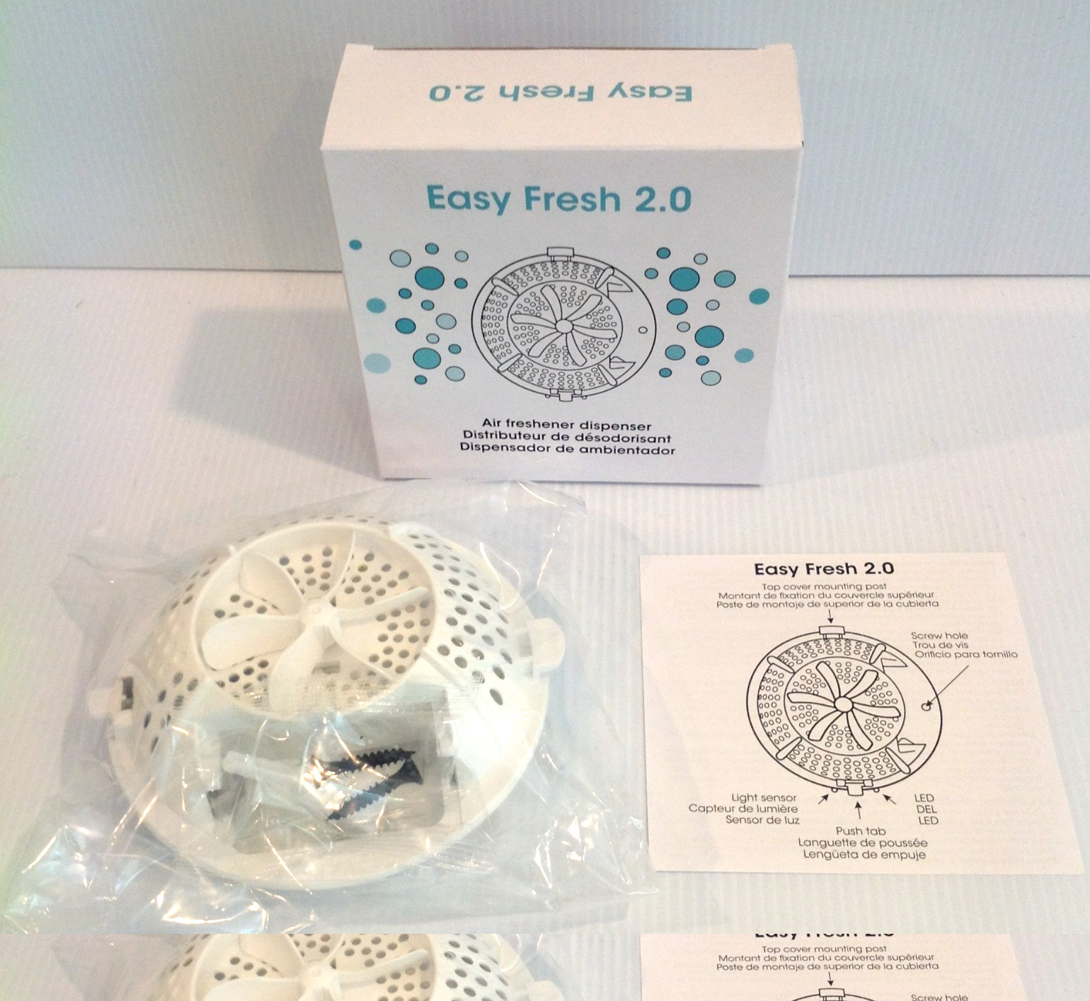 Fresh Products Easy Fresh 2.0 Air Freshener Dispenser Base Only White EFCABPE-A1