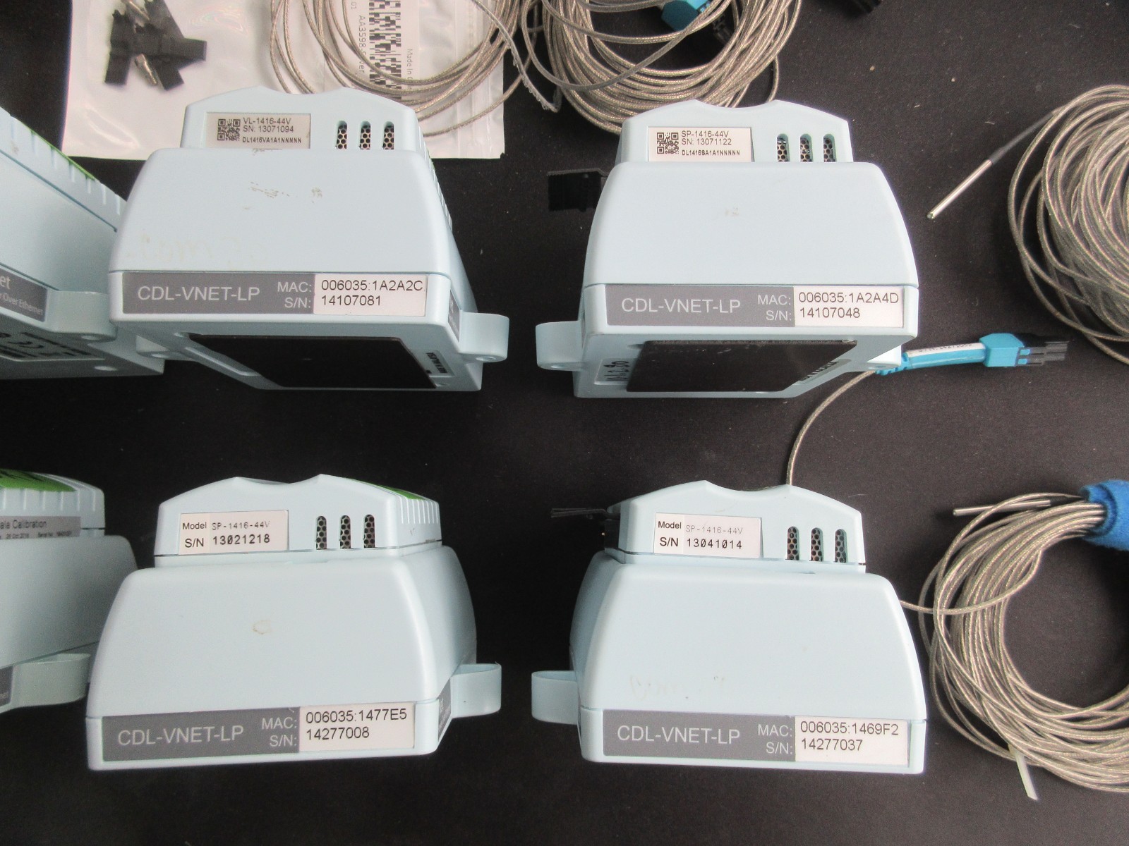 Vaisala SP-1416-44V Temperature Logger x6 Lot CDL-VNET-LP SP x2 parts used rtd