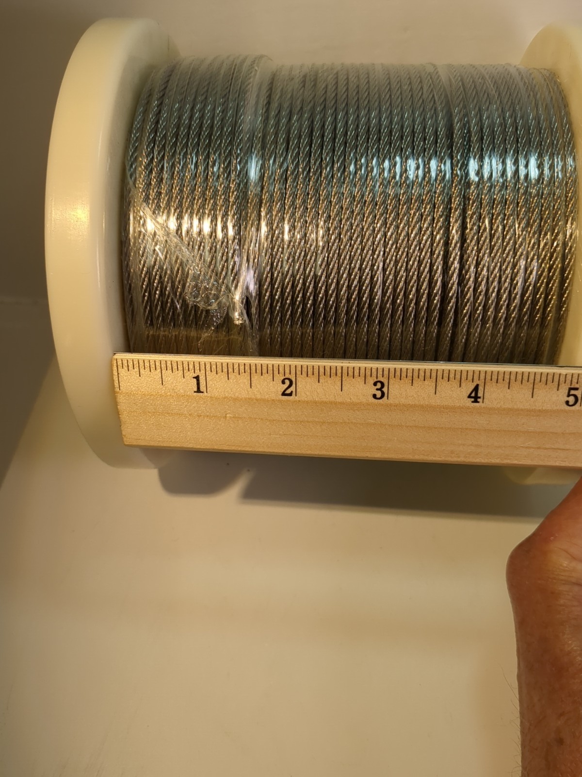 3.8 Kg (8.3 Lbs) Spool of Braided Steel Cable – Metal Wire 1/8″ NEW Ships USA