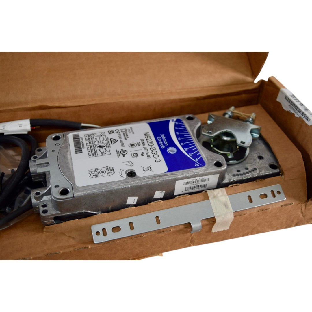 NEW Johnson Controls M9220-BGC-3 Spring Return Damper Actuator 24V 20Nm 177 in-l