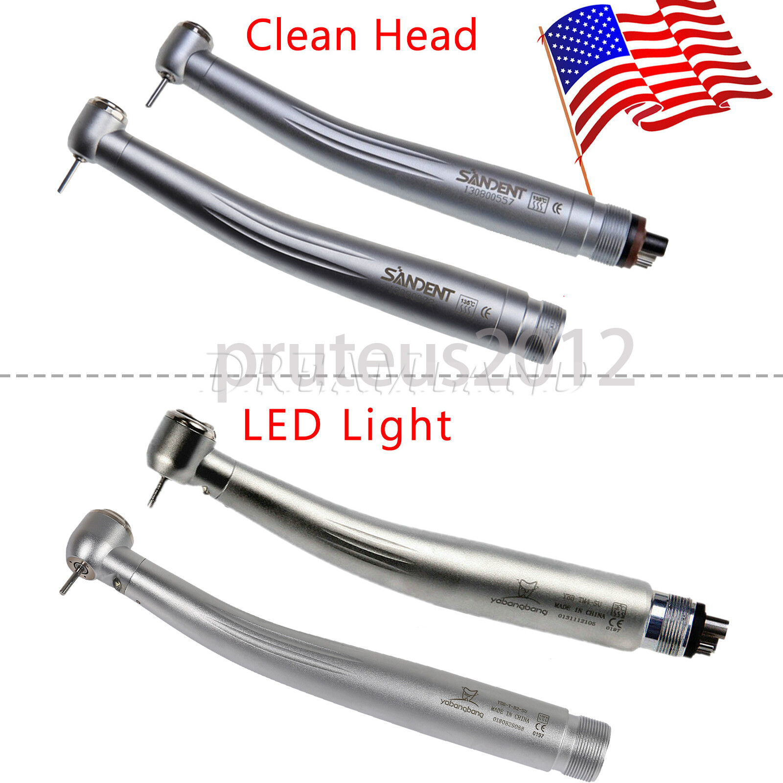 NSK Style Dental (LED E-generator) Turbina Handpiece High Speed 2/4HOLE