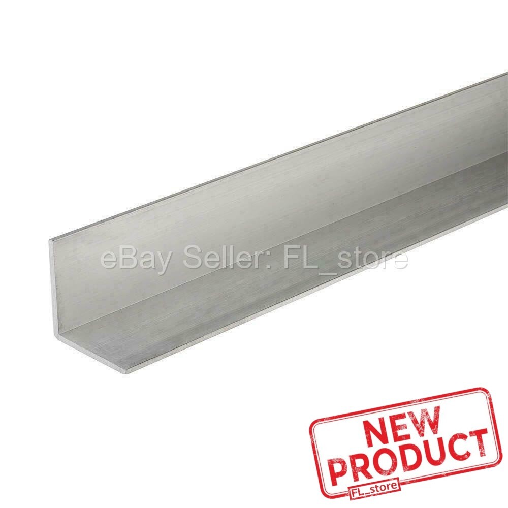 Aluminum Angle 1/8″ x 1-1/4″ x 4 Feet Length Unpolished Alloy 6061 90° Stock NEW