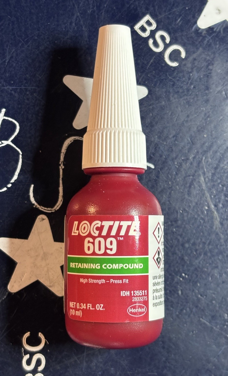 Loctite 609 10mL General Purpose Fast Curing Retaining Compound 135511 60921