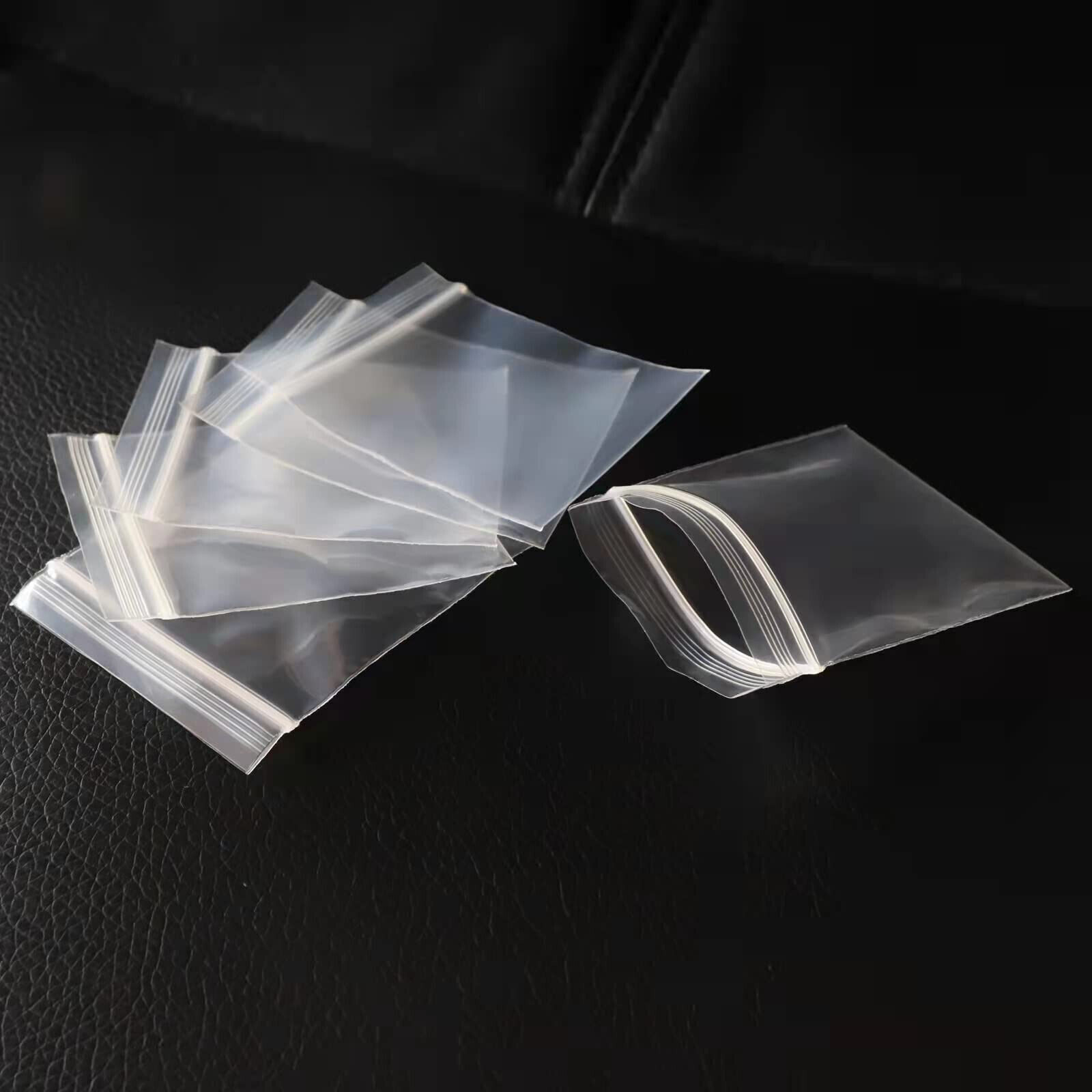 Clear Reclosable Seal Bag Plastic Poly Zipper Bags Zipper W/Hang Hole 4Mil THICK