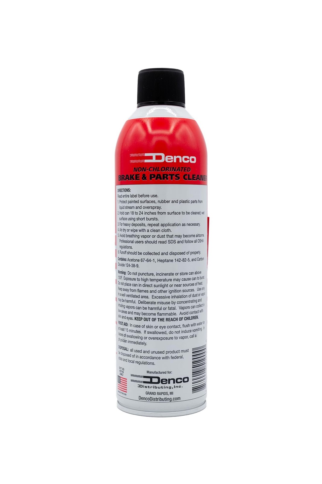 Denco #1930 Non-Chlorinated Brake & Parts Cleaner Spray, Fast-Drying Degrease…