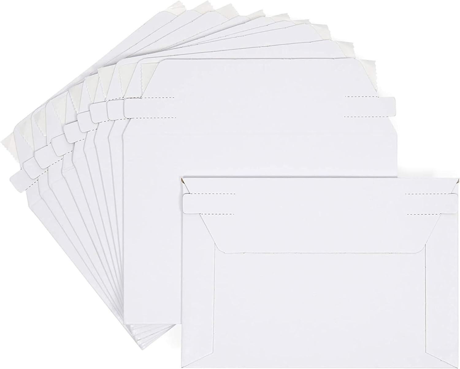 50- 6.5 x 4.5 PROLINE RIGID PHOTO SHIPPING FLATS CARDBOARD ENVELOPE MAILERS