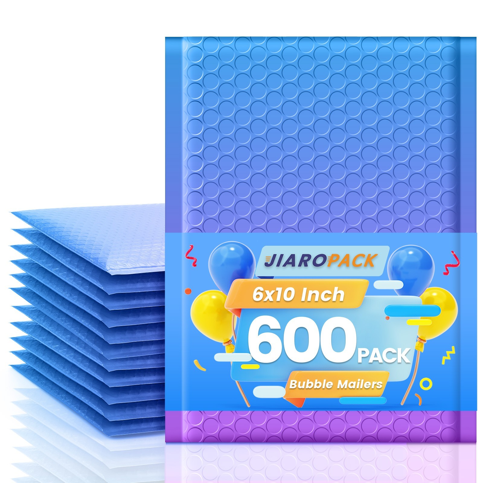 600Pc Poly Bubble Mailers 6×10 Padded Envelopes Shipping Mailing Bags BluePurple