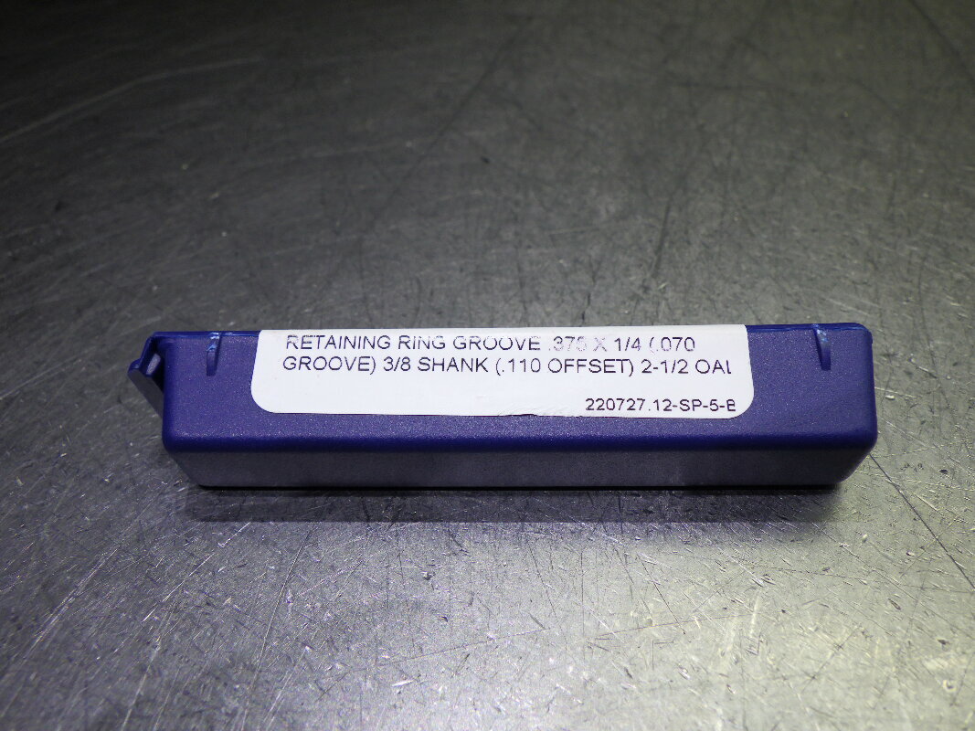 SCT .07″ Carbide Retaining Ring Grooving Bar 3/8″ Shank GT069-4 (LOC1610)