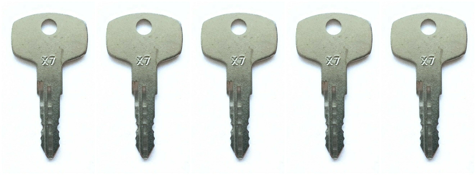 5pc For Nissan Forklift Ignition Keys for Older Lifts X7 KEY00-000X7
