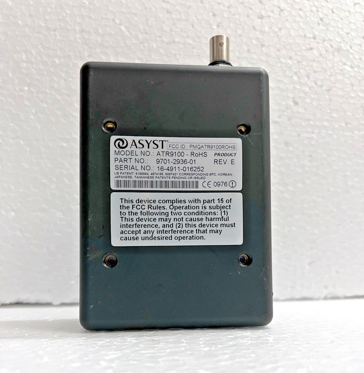 ASYST ATR9100 P/N 9701-2936-01 REV. E ADVANTAG 9100 RFID READER