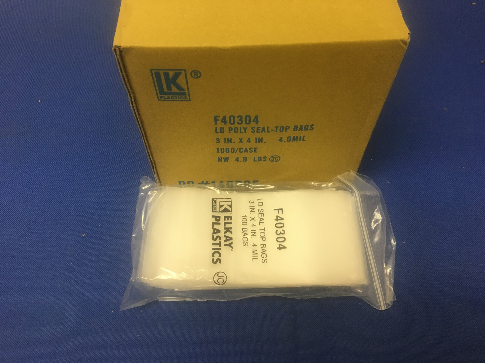 3″x4″ Clear 4 Mil Plastic Zip Seal Lock Top Reclosable Poly Bags 4MIL