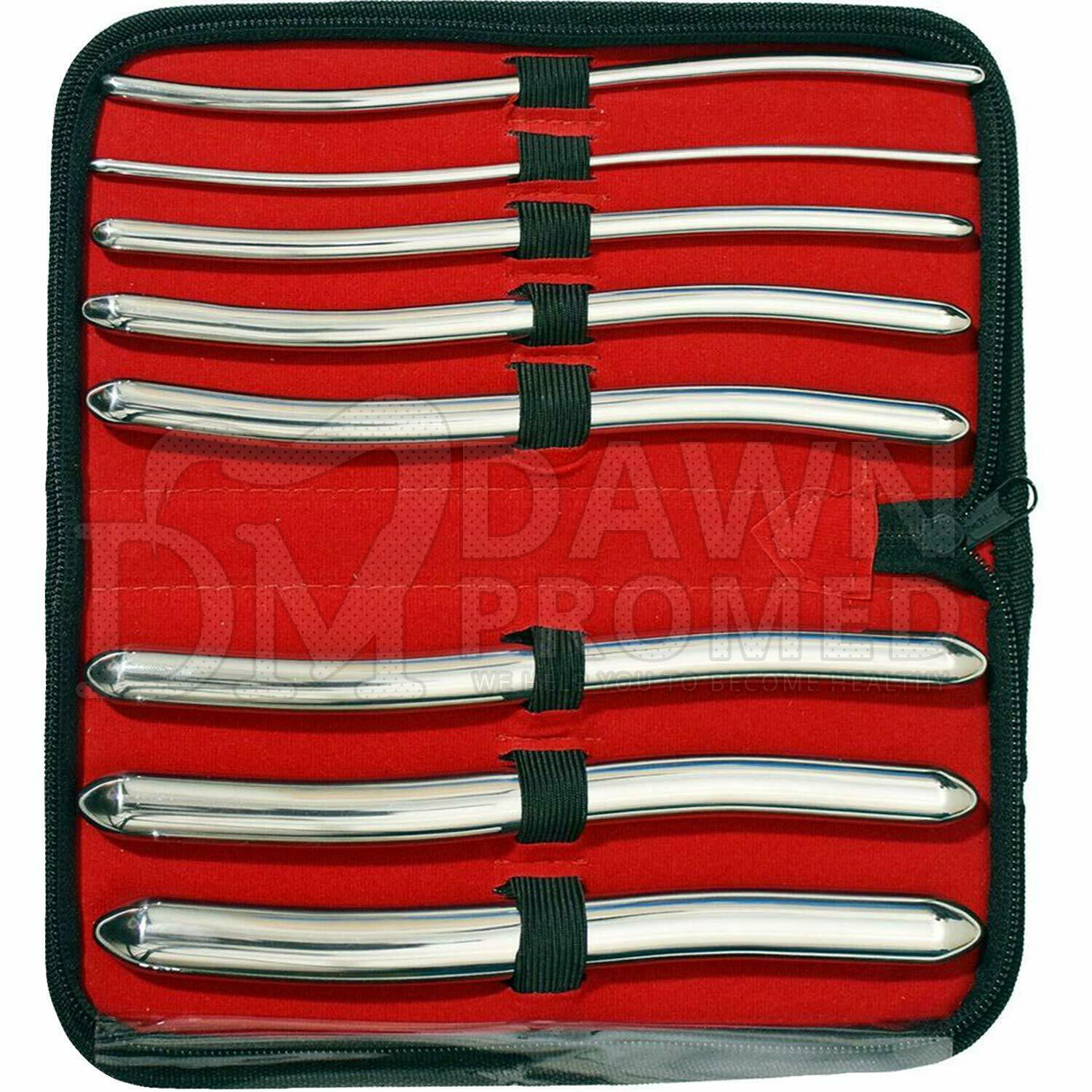 8 Pcs Hegar Dilator Set Uterine Urethral Diagnostic Cervical Sounds German Grade