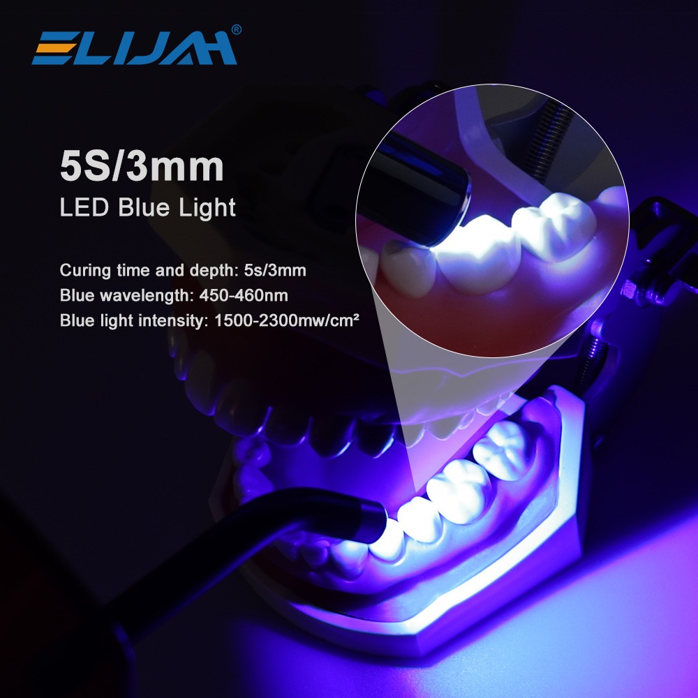 Dental Wireless Cordless LED Cure Curing Light Lamp 2000mw 5W Tool Resin Cure US