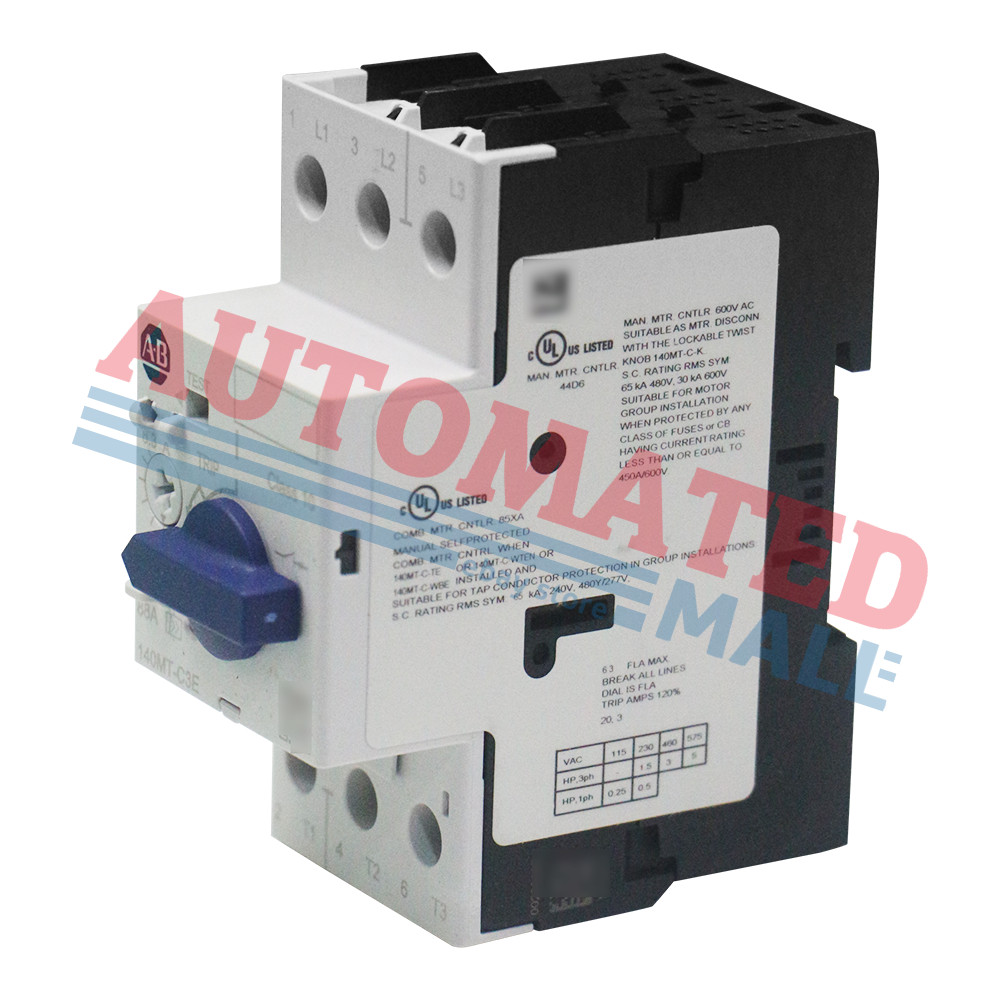 Allen Bradley 140MT-C3E-B63 C Frame, 4 – 6.3A,Motor Protection Circuit Breaker