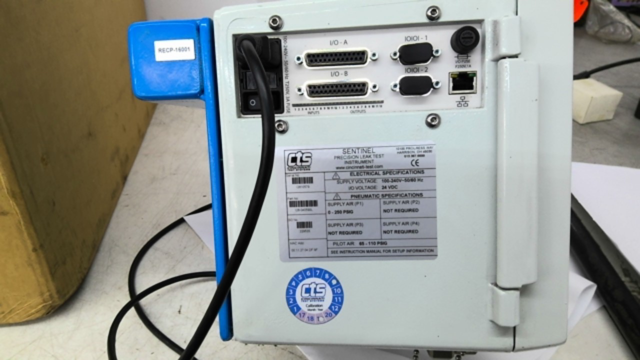 CTS Sentinel I28 I28-040590L Precision Leak Test Instrument 100-240V 50/60HZ
