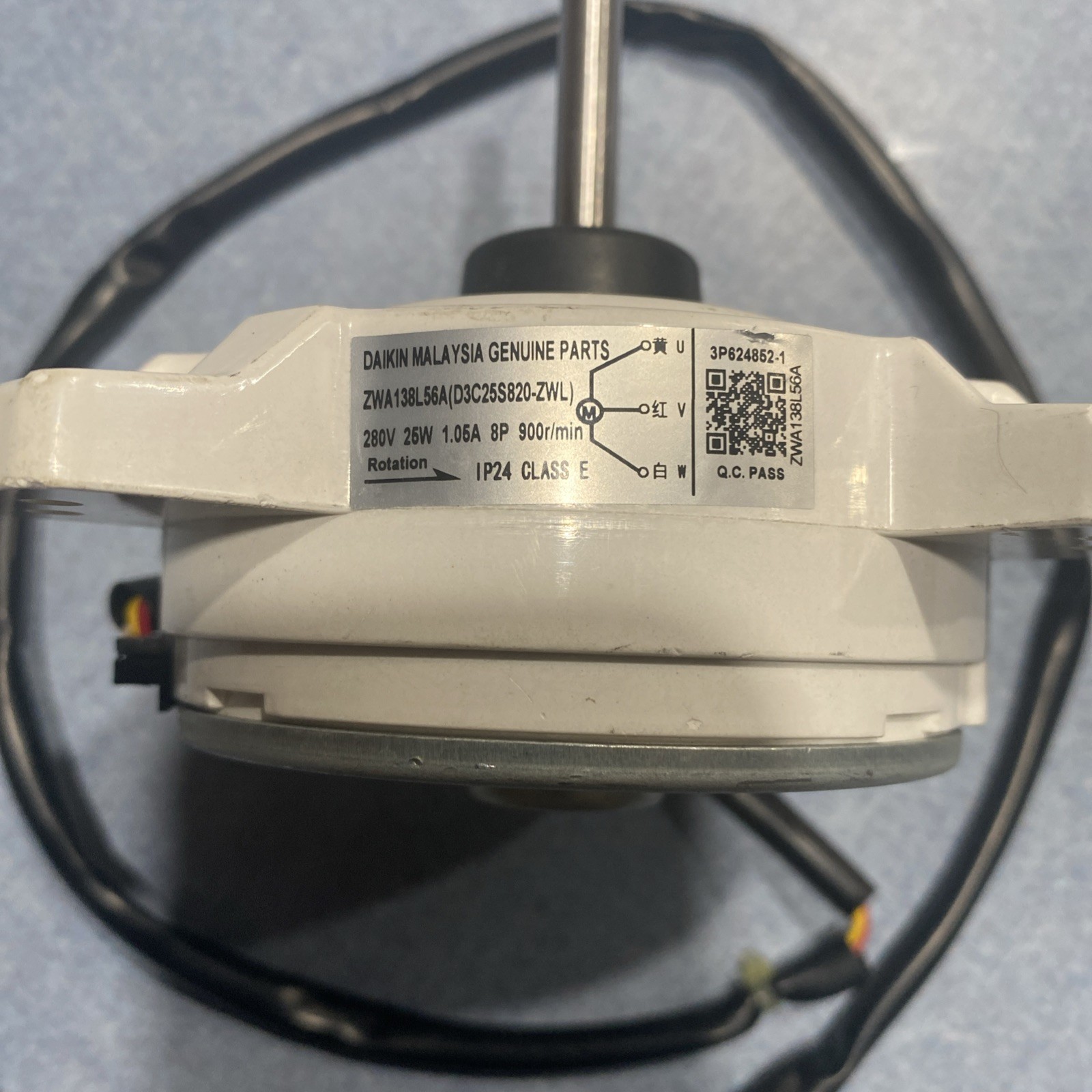 DAIKIN MALAYSIA MOTOR ZWA138L56A (D3C25S820-ZWL) 280v 26w