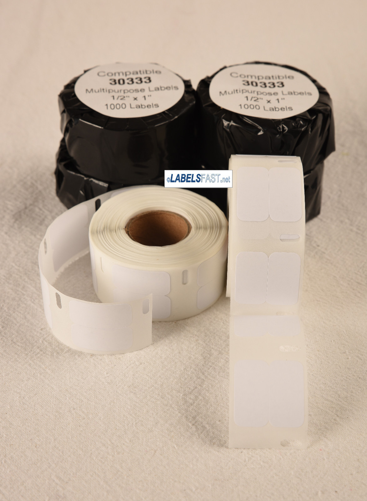 6 Rolls-Label Size 1/2″x1- Extra Small Labels-Replacement for DYMO 30333