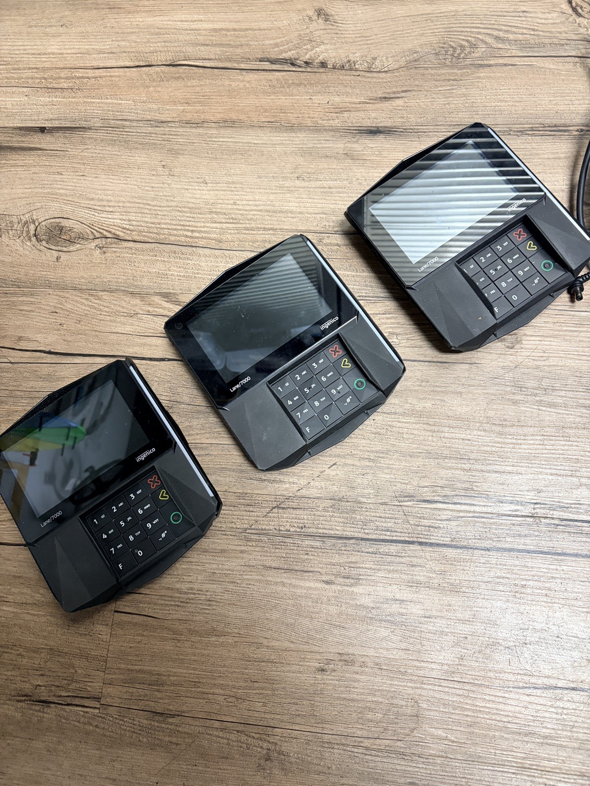 Lot of 3 – Ingenico Lane/7000 Credit Card Terminal