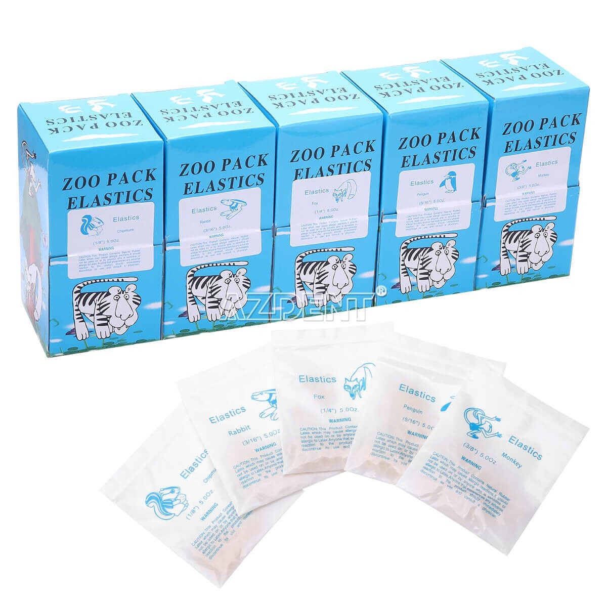 Dental Elastic Ligature Ties Elastics Chain latex Bands for Orthodontic Brackets