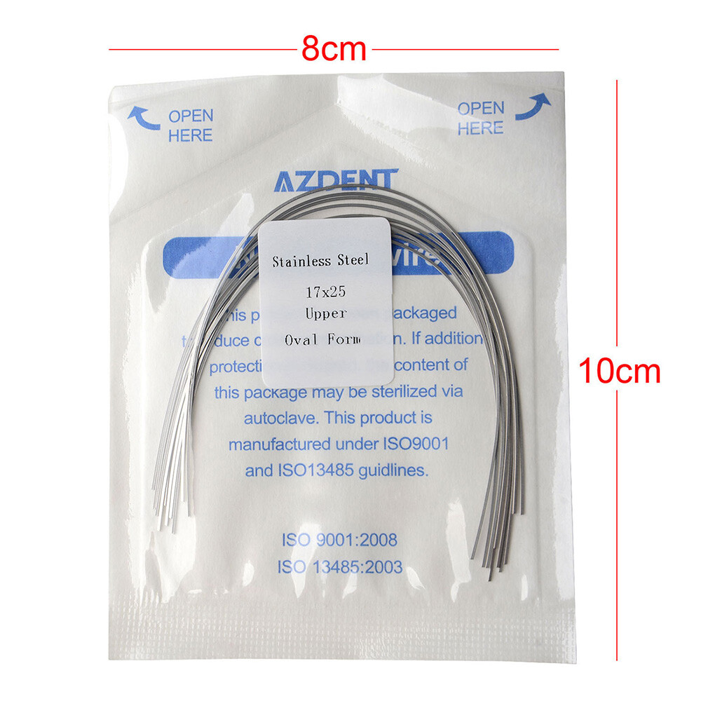 AZDENT Dental Stainless Steel Rectangular Arch Wires Nature Form / Oval Form