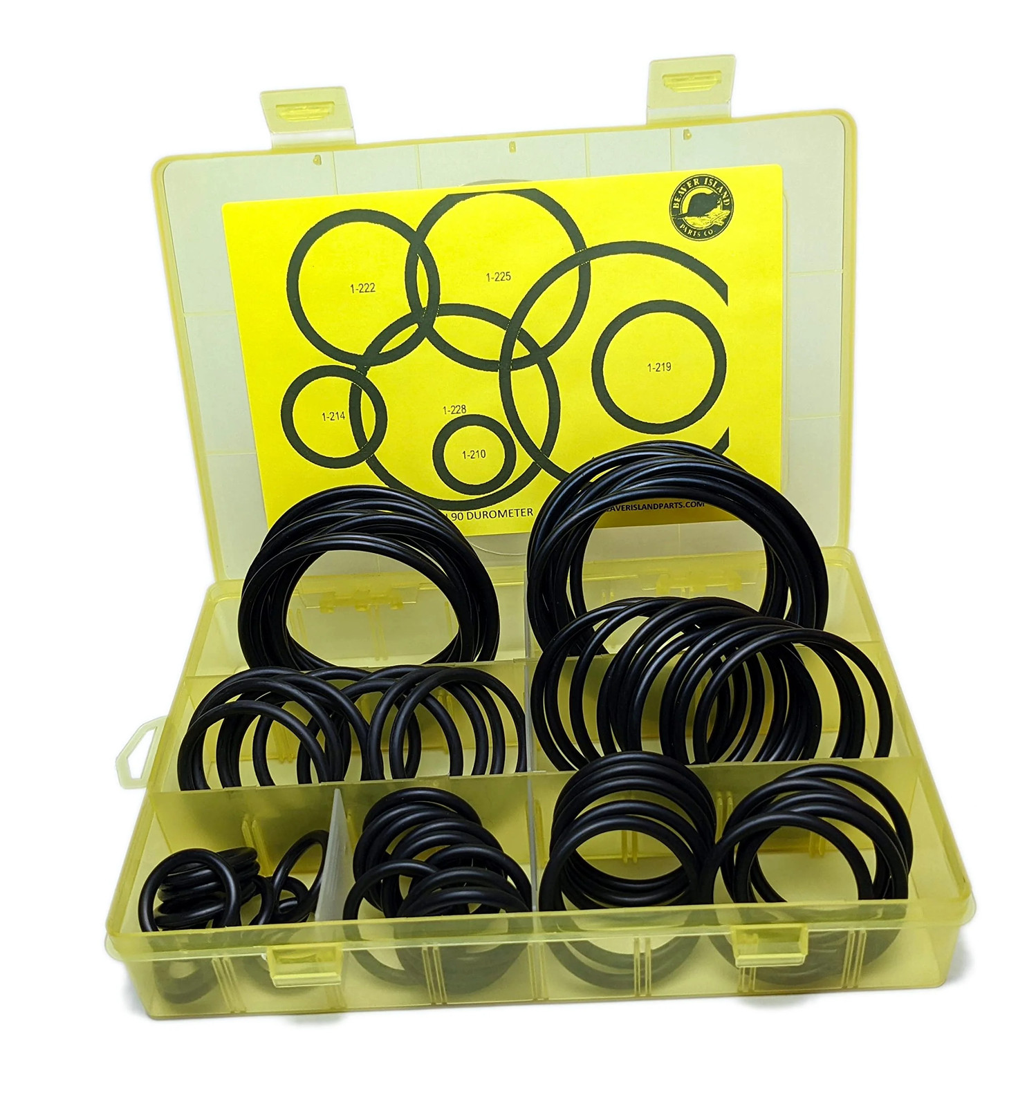 Hydraulic O-Ring Kit Flange Fittings 70 Pieces (7 Common Sizes) SAE Buna-N 90 Du