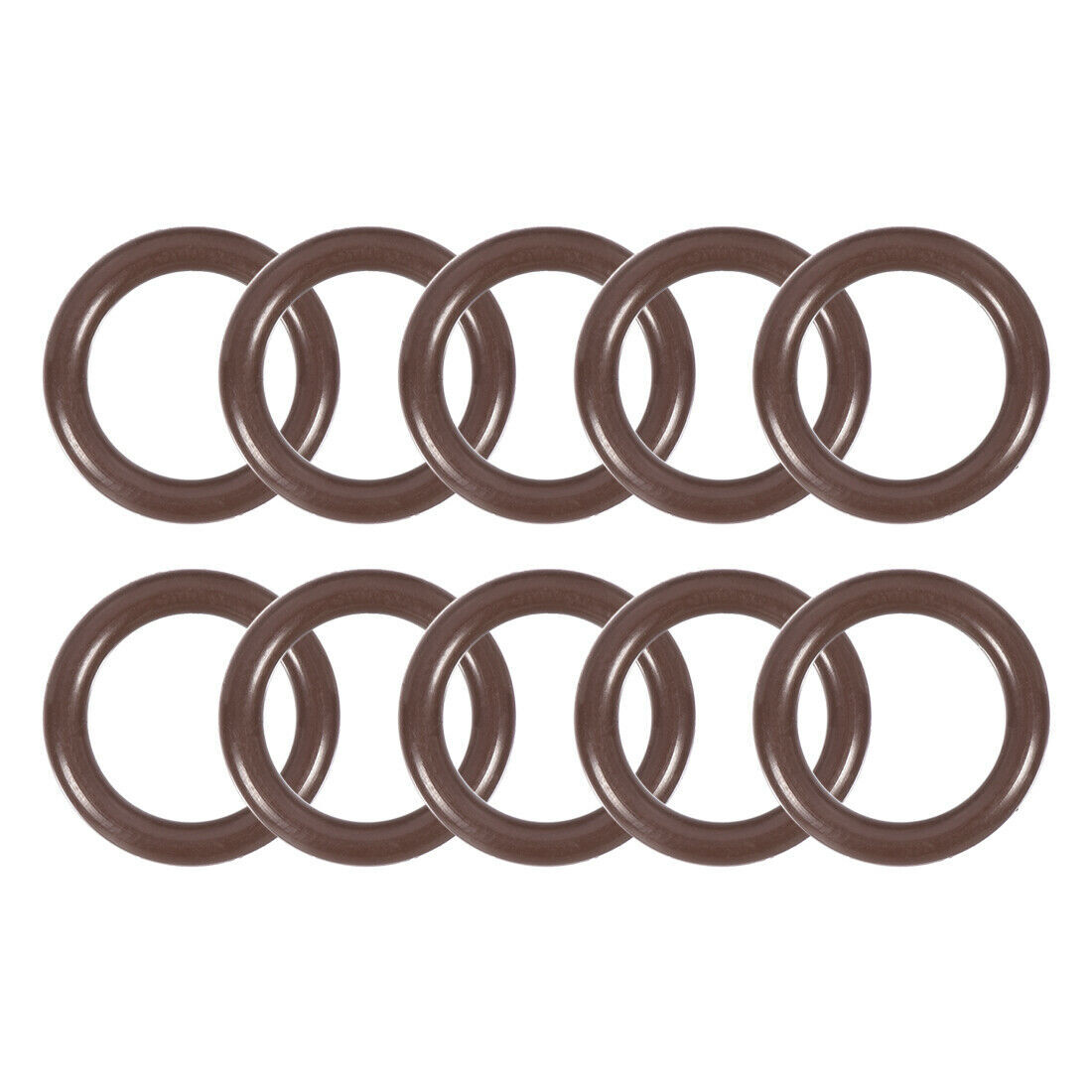 10pcs Rubber O-Rings 16mmx11.2mmx2.4mm Width Metric FKM Seal