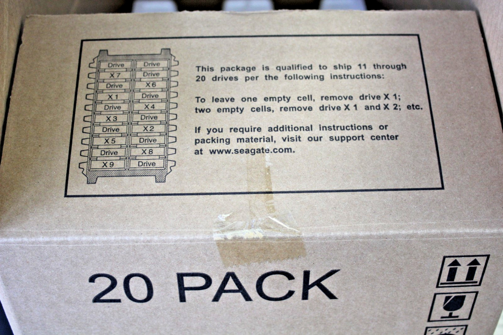 3.5″ Hard Drive 20-Slot Shipping Foam Inserts | PE Polyethylene HDD Packing Box