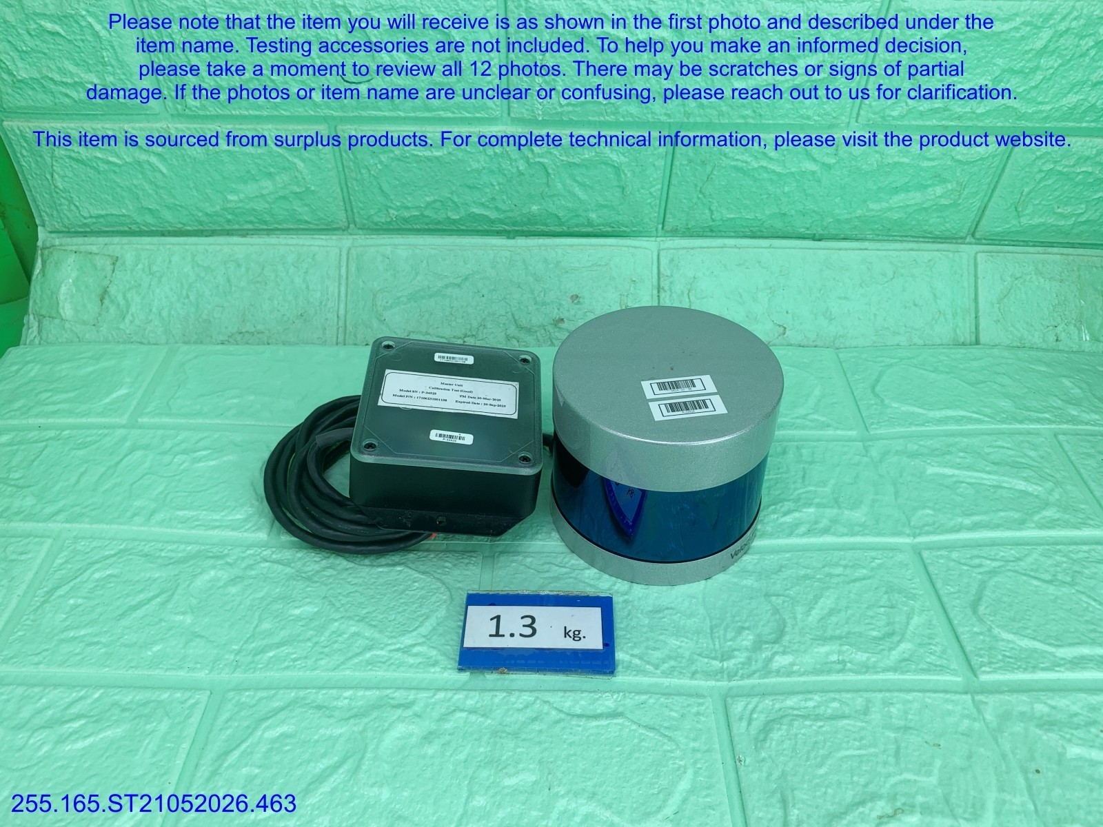 Velodyne VLP-32C Ultra Puck 32CH. LiDAR Sensor as in photos, sn:1138, DHL