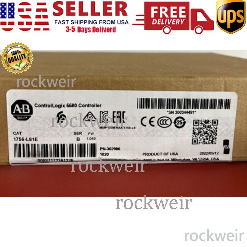 New Factory Sealed Surplus Allen Bradley 1756-L81E B 1756L81E US Free Tax