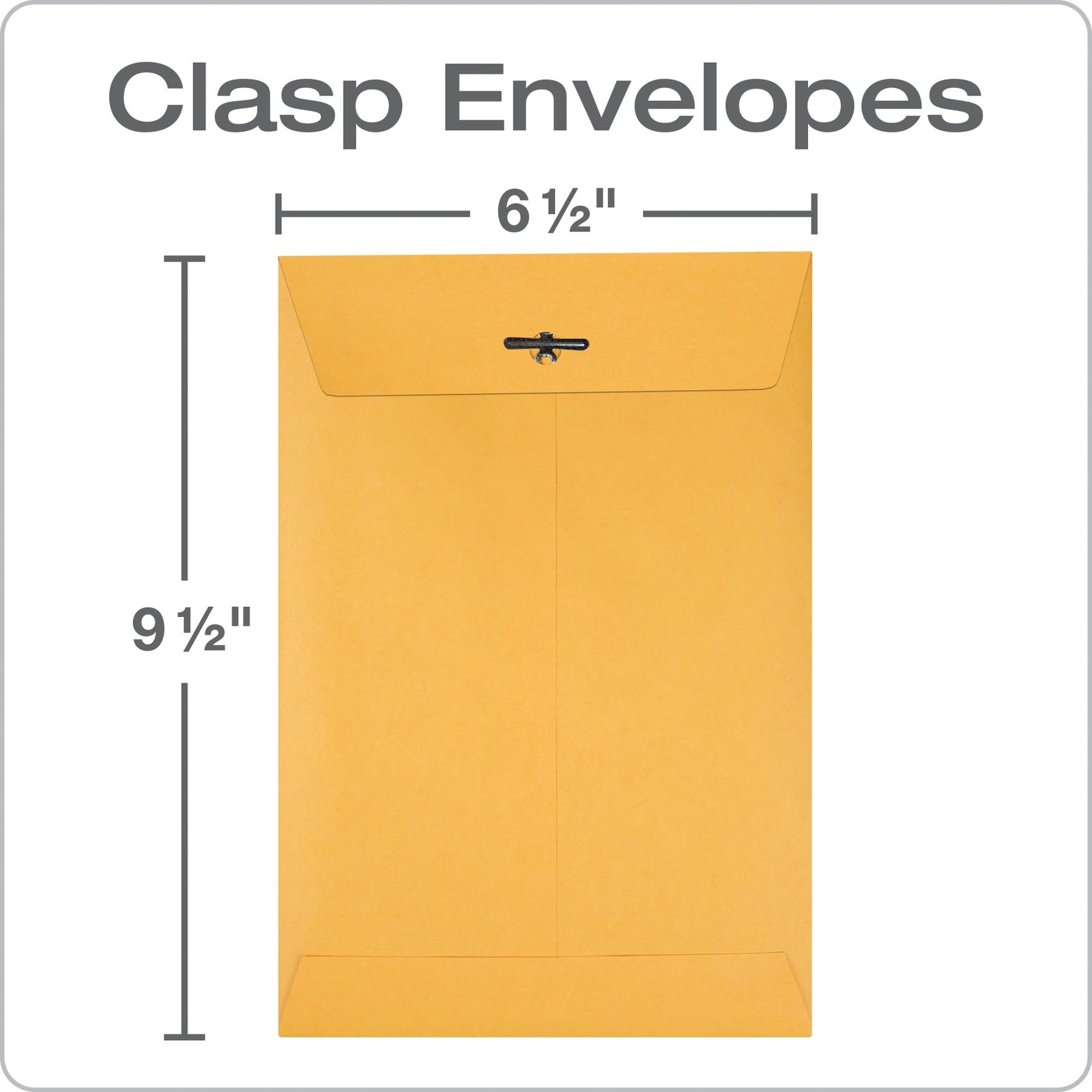 Quality Park Clasp Envelopes, 6.5 x 9.5 Inch 100 Count (Pack of 1), Kraft