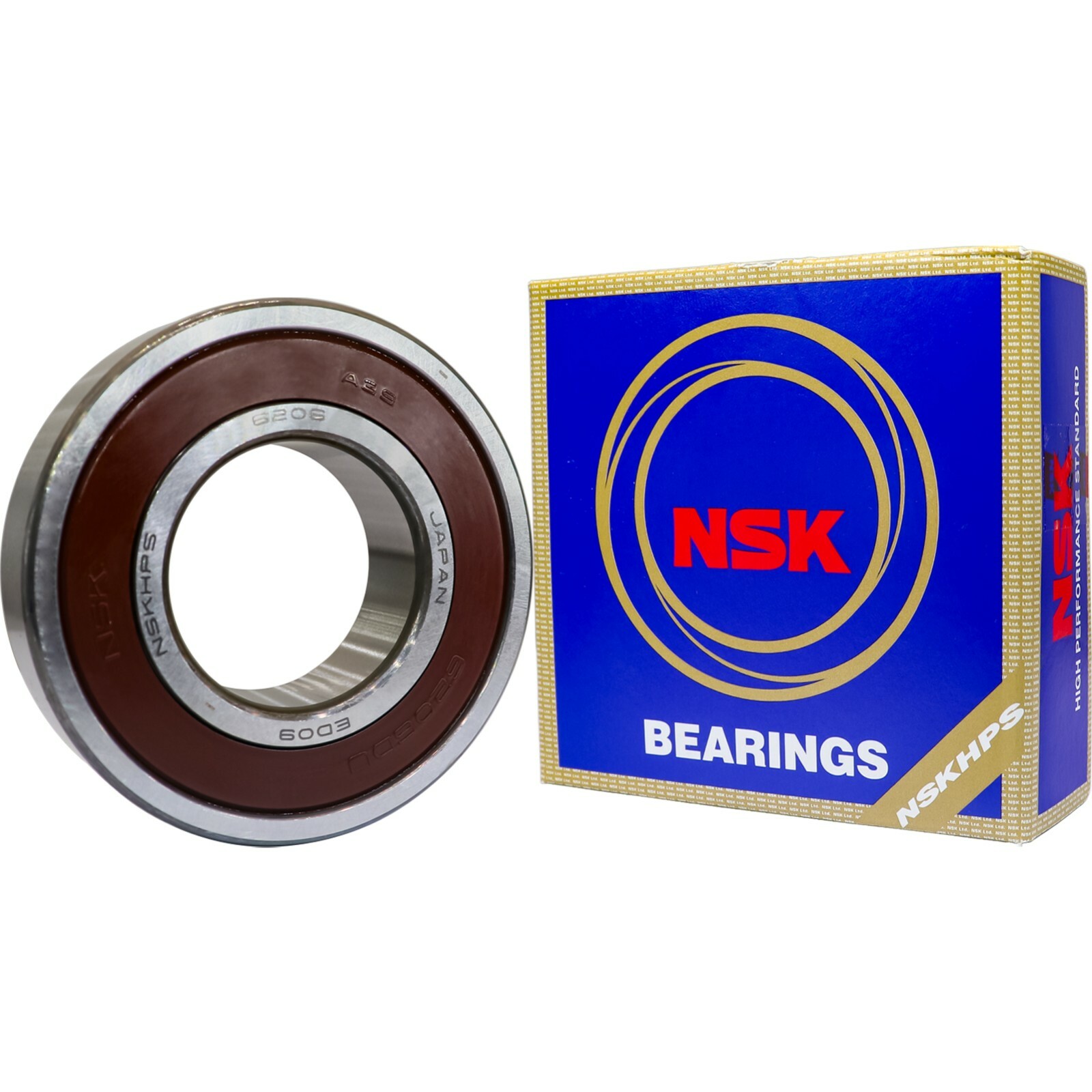 NSK 6206DDUCM 6206-2RS 30X62X16MM Double Rubber Seal Ball Bearings MADE IN JAPAN