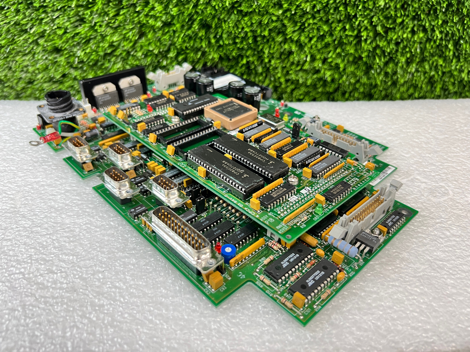 Asyst Technologies 3200-1065-01 Control Board w/ 3200-1045-01 Extension Board