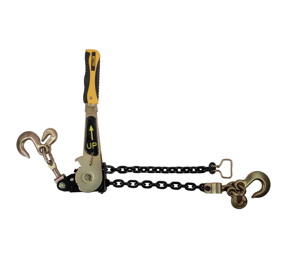 2 PK EZ Ratchet Chain Load Binder with 5/16″ Grab & 3/8″ Slip Hook, 5400 lbs WLL