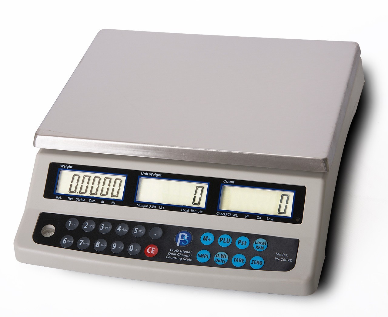 10000x1lb Floor Scale 48×48 w PS-C60KDN Dual Counting Scale Industrial