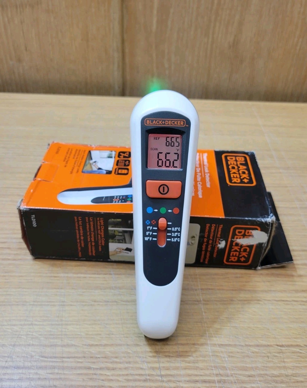 BLACK+DECKER TLD100 Thermal Leak Detector Infrared IR Tested Working w/ Box