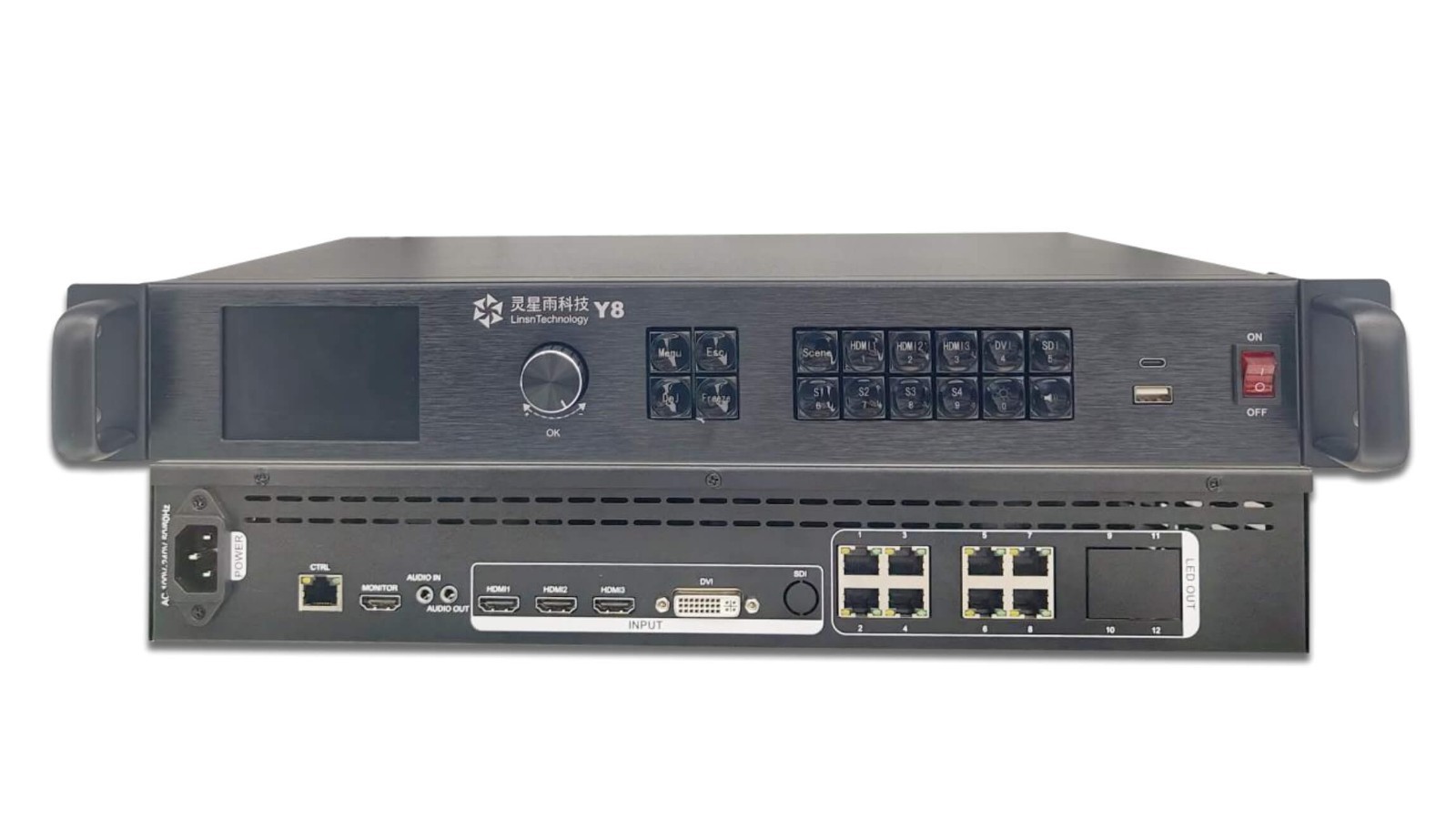 Linsn Y8-308 4K LED Video Processor with 8 Ethernet ports 5.2 million