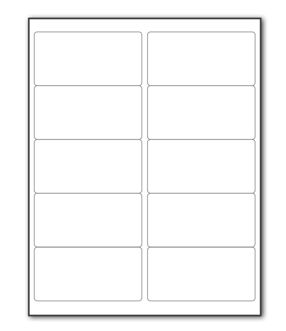 25-2000 Count Blank Address Shipping Labels 100 Sheets 2″x4″ 10-UP 10 Per Sheet