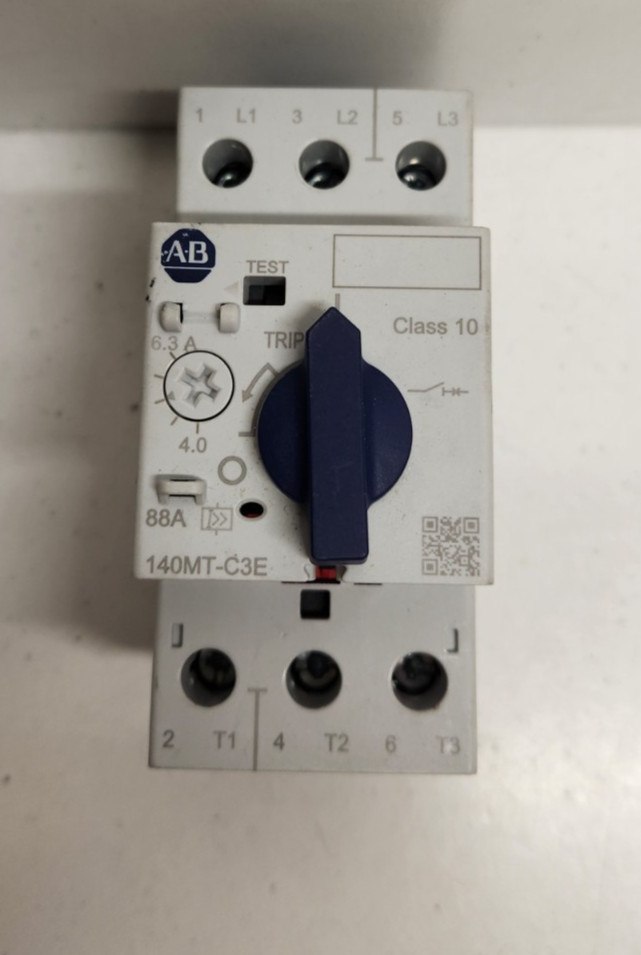 NEW NO BOX! ALLEN-BRADLEY 4-6.3A MOTOR PROTECTOR CIRCUIT BREAKER 140MT-C3E-B63