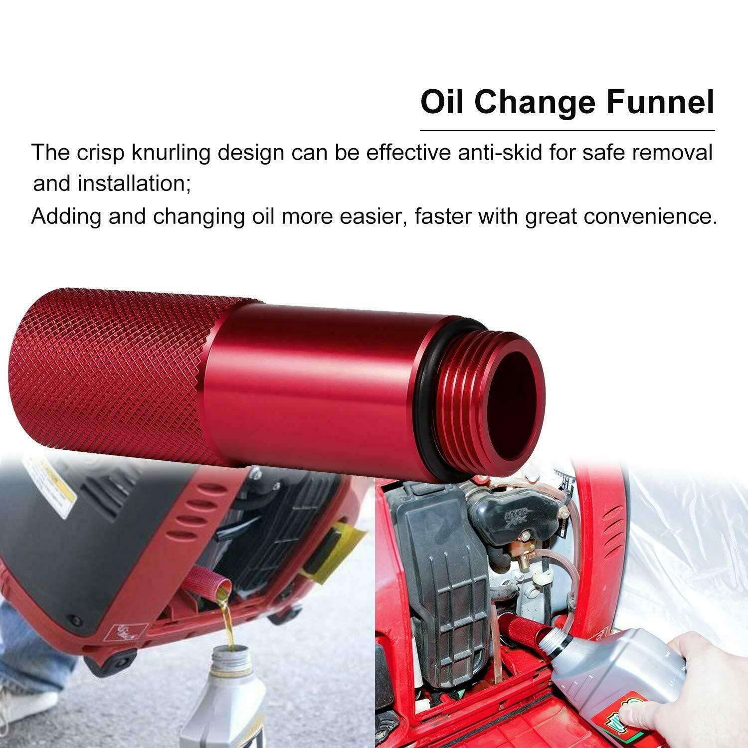 Extended Run Gas Cap Hose Oil Funnel Dipstick Kit For Honda Generator EU2200i