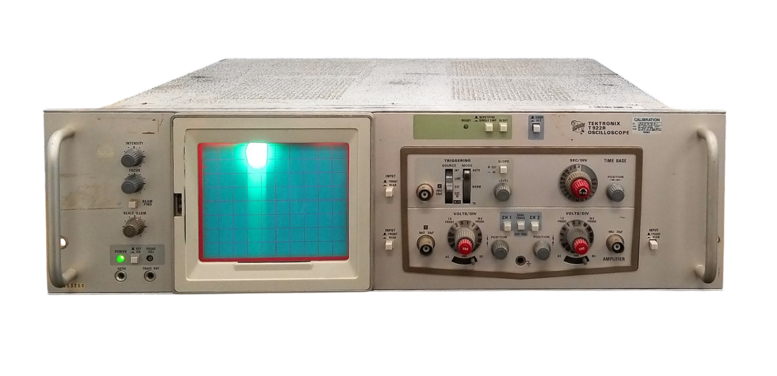 Tektronix T922R 15MHz Dual Channel Analog Oscilloscope Portable CRT Scope