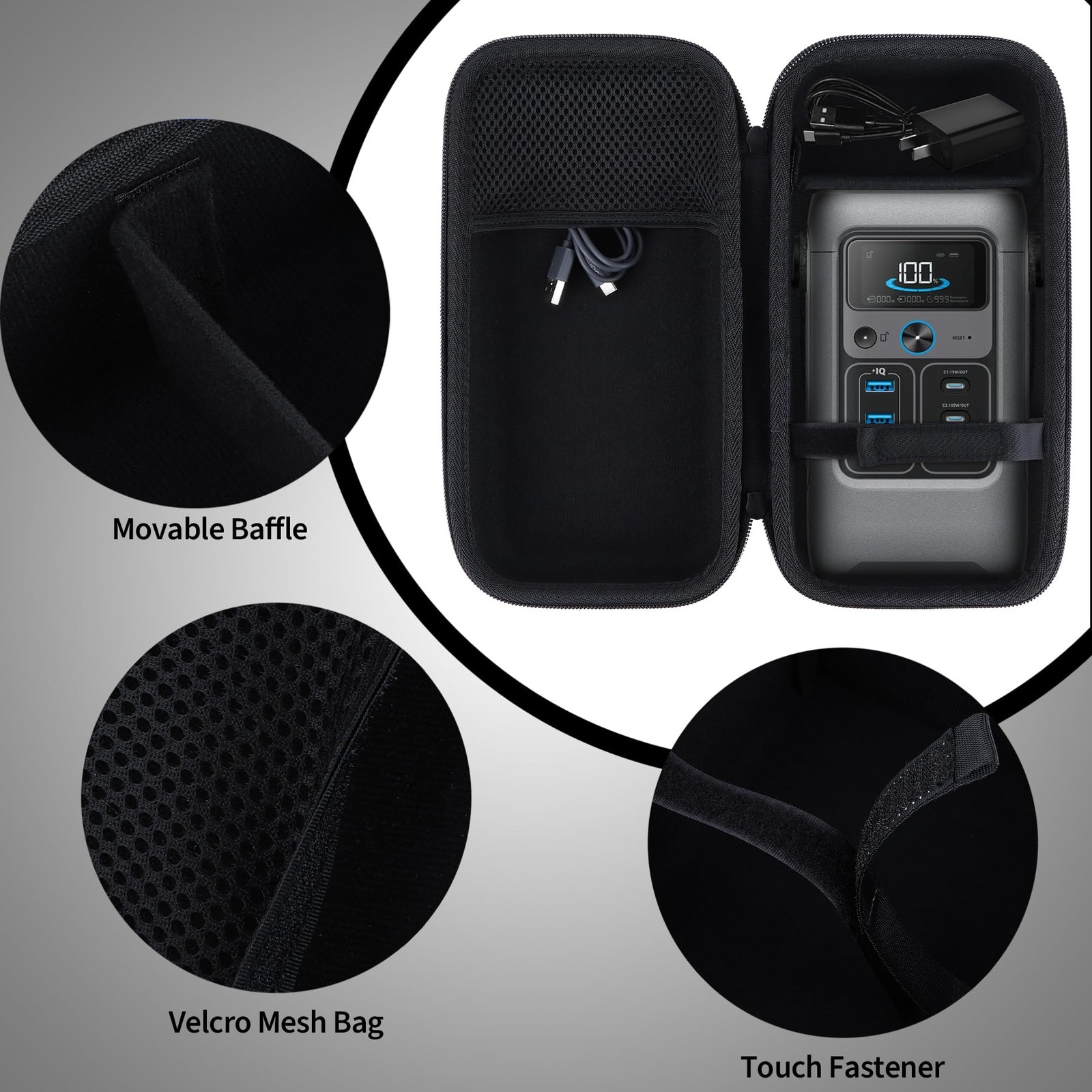 Case Compatible with Anker SOLIX C200 DC Power Bank Station