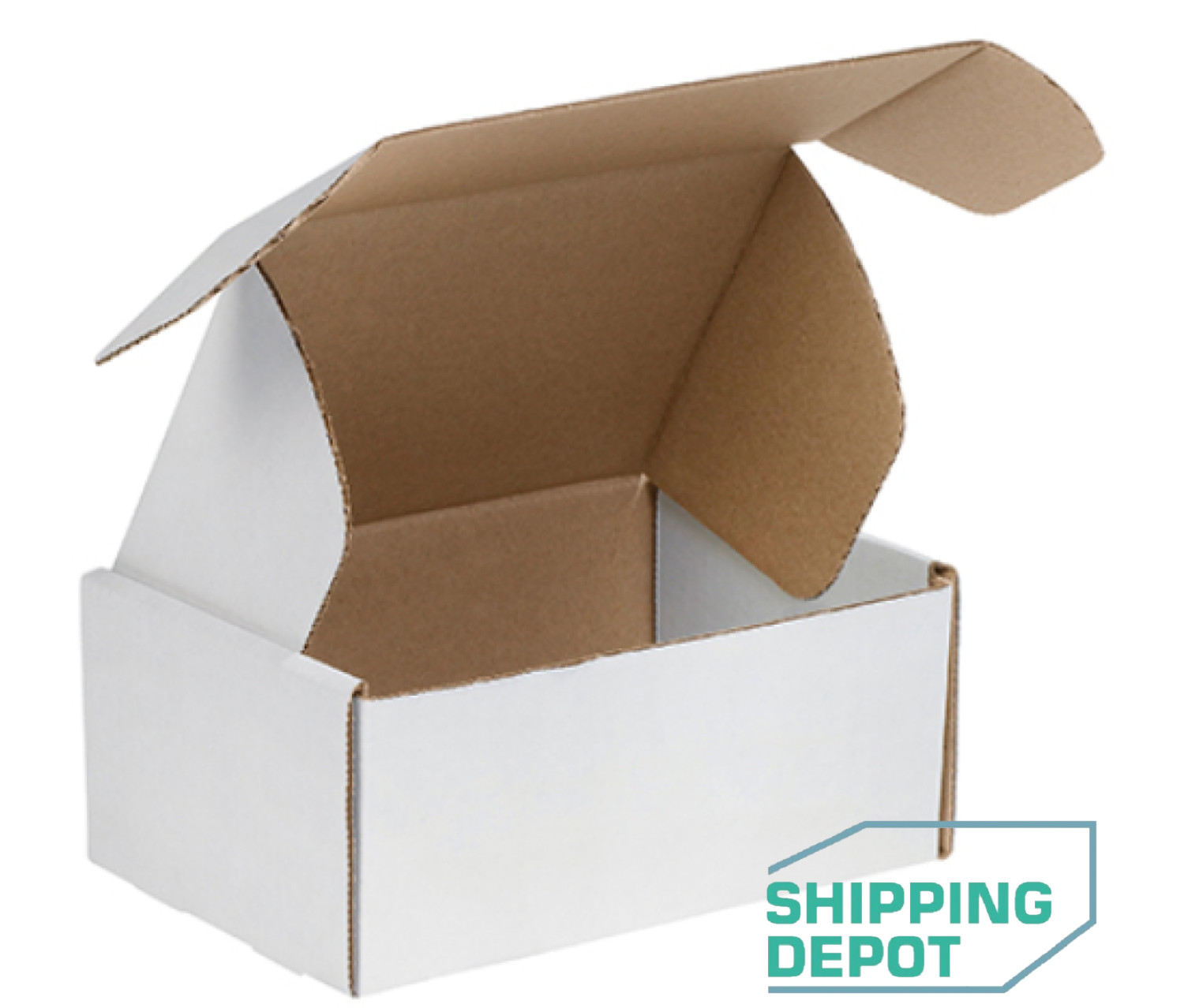 Pick 50-100 9×6.25×4″ White Deluxe Literature Mailers Front Locking Ships Flat